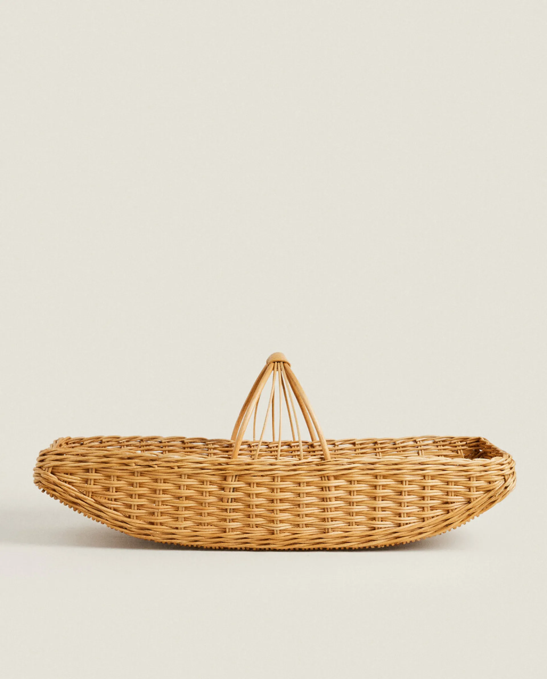 Baskets*ZARA Home Woven Rattan Hamper Natural Colour